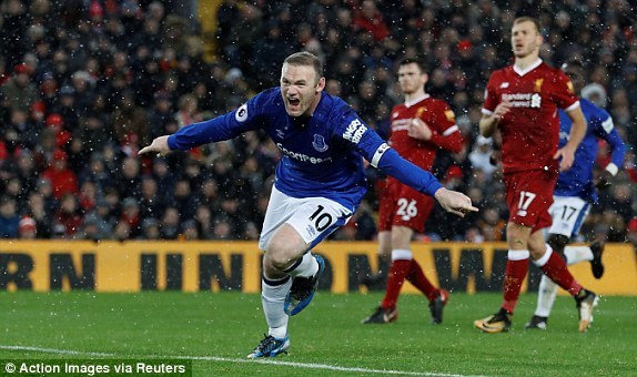 Rooney lập công, Everton buộc Liverpool phải cưa điểm