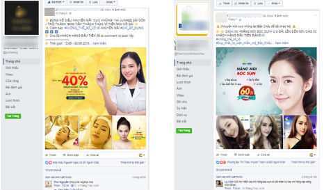 Khó xử phạt thẩm mỹ viện quảng cáo trên facebook, zalo