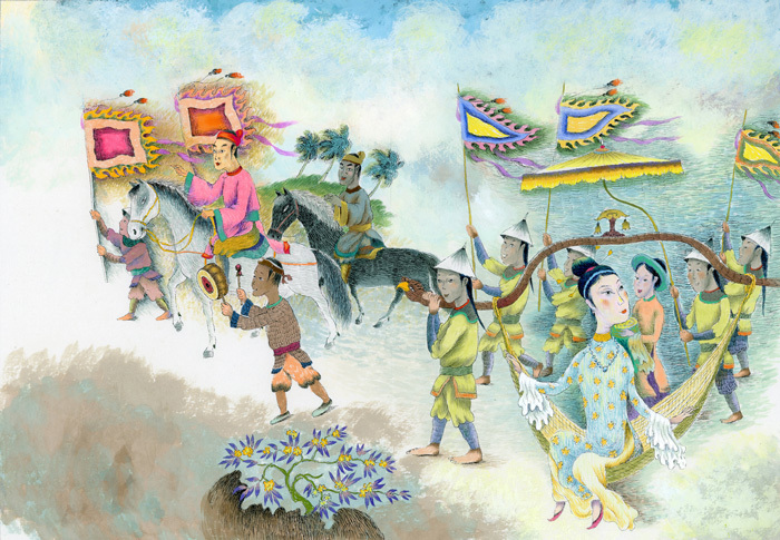 Tranh minh hoạ Truyện Kiều của Thành Chương được bán 65 triệu