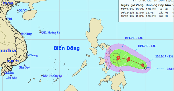 Sắp xuất hiện bão gần Biển Đông
