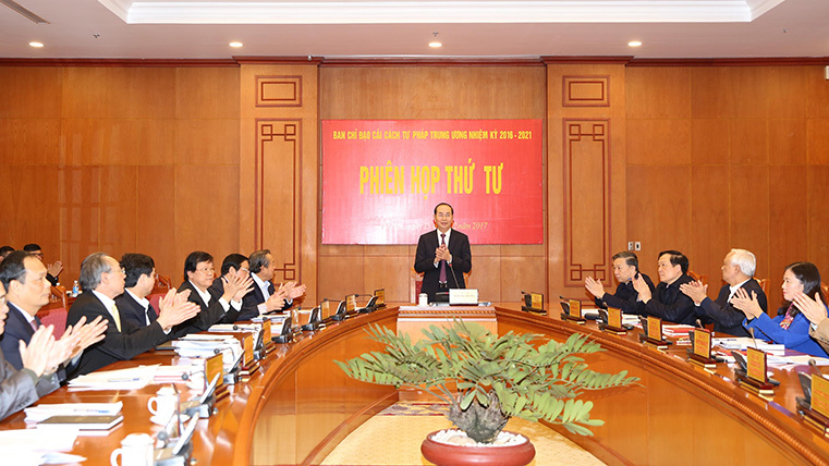 Chủ tịch nước chủ trì phiên họp Ban chỉ đạo Cải cách tư pháp TƯ