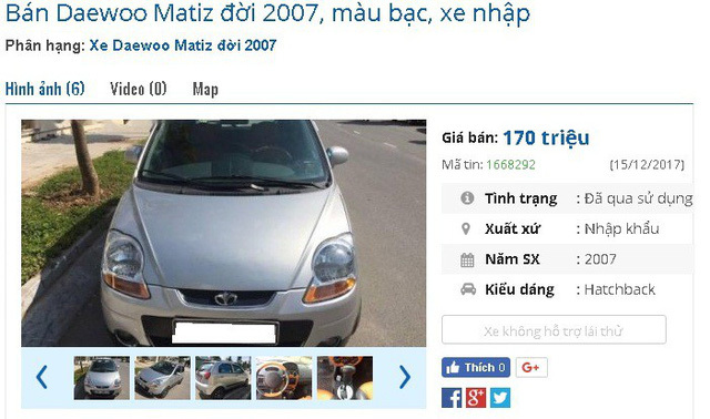 Với 170 triệu đồng, mua ô tô cũ chính hãng nào đi chơi Tết?