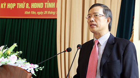 Cách chức nguyên Bí thư Vĩnh Phúc với ông Phạm Văn Vọng