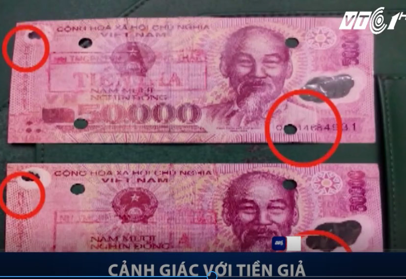 Cách phân biệt tiền giả, tiền thật