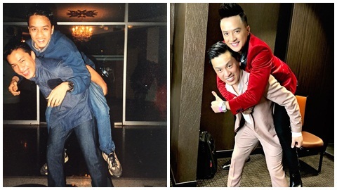 Ảnh thân mật 18 năm trước của Lam Trường và Cao Thái Sơn