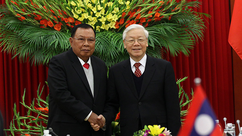 Cuộc hội đàm của hai Tổng bí thư Việt - Lào