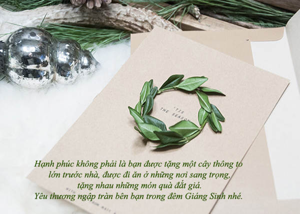 Lời chúc Giáng sinh bằng thiệp hay, ý nghĩa tặng bạn bè người thân