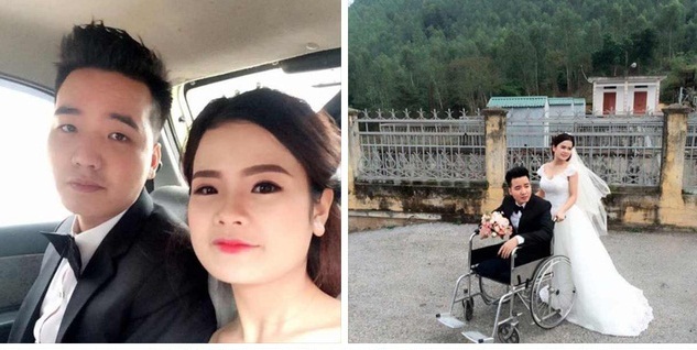 Đám cưới cô dâu xinh đẹp đẩy xe lăn cho chồng đặc biệt nhất 2017