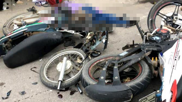 Xe máy đối đầu, nữ giáo viên tử nạn trên đường đi dạy