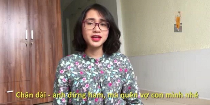 Gái xinh với clip chế khiến các anh chồng giật mình thon thót