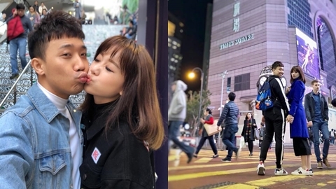 Trấn Thành hôn Hari Won giữa đường phố đông đúc