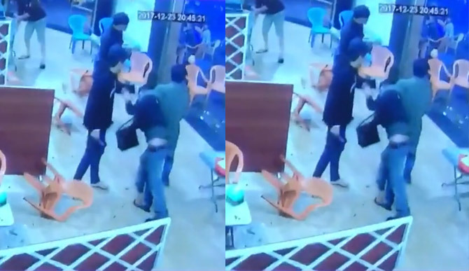 Kinh hoàng cảnh hỗn chiến trong quán nhậu