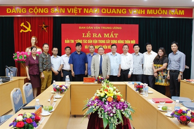 Ra mắt bản tin 'Công tác dân vận trong xây dựng nông thôn mới'