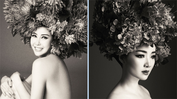 Hoa hậu Giáng My, Hà Kiều Anh chụp ảnh ngực trần nóng bỏng