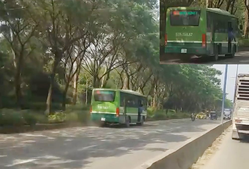 Xe buýt thản nhiên chạy ngược chiều trên phố Sài Gòn