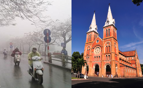 Thời tiết Hà Nội, TP.HCM Tết dương lịch 2018