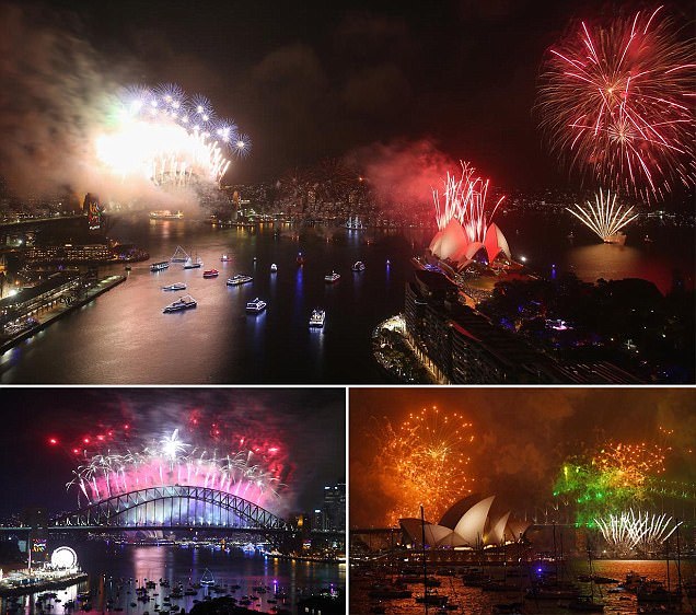 Mãn nhãn với màn pháo hoa rực rỡ đầu tiên chào 2018