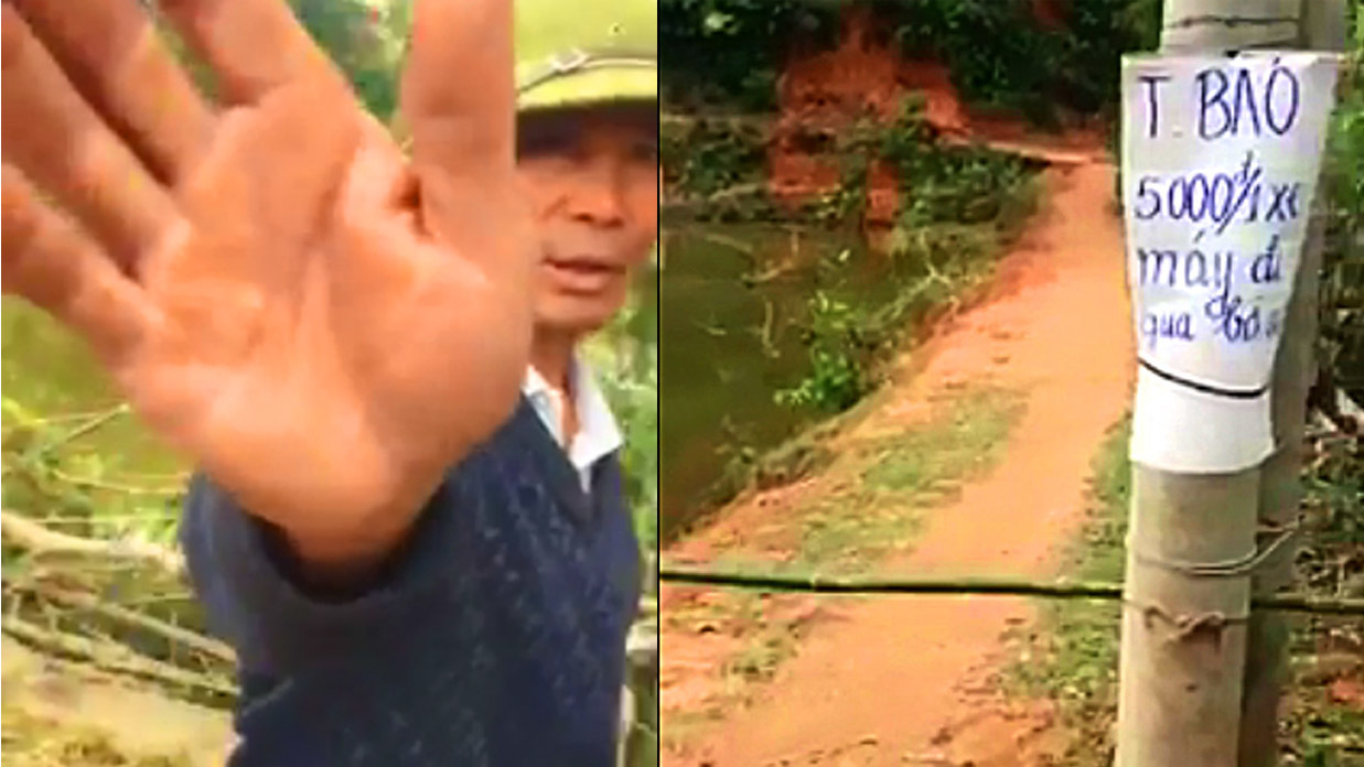 Kì lạ 'BOT bờ ao' thu phí 5 nghìn đồng một lượt