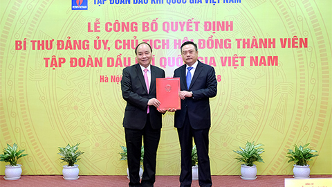 Thủ tướng trao quyết định bổ nhiệm Chủ tịch PVN
