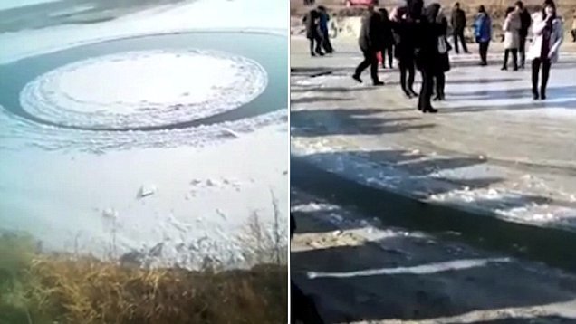 Bí ẩn tảng băng xoay như đĩa hát