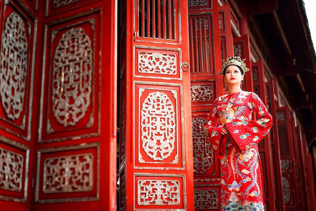 Hình ảnh khác lạ của Hoa hậu Hoàn cầu Khánh Ngân