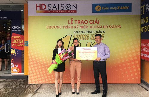 Mua smartphone trả góp lãi suất 0%, trúng vàng SJC