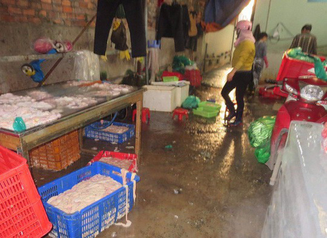 Dùng oxy già để tẩy trắng lòng heo