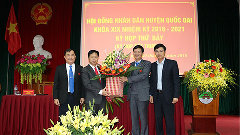 Phó Bí thư Huyện ủy Quốc Oai được bầu làm Chủ tịch HĐND