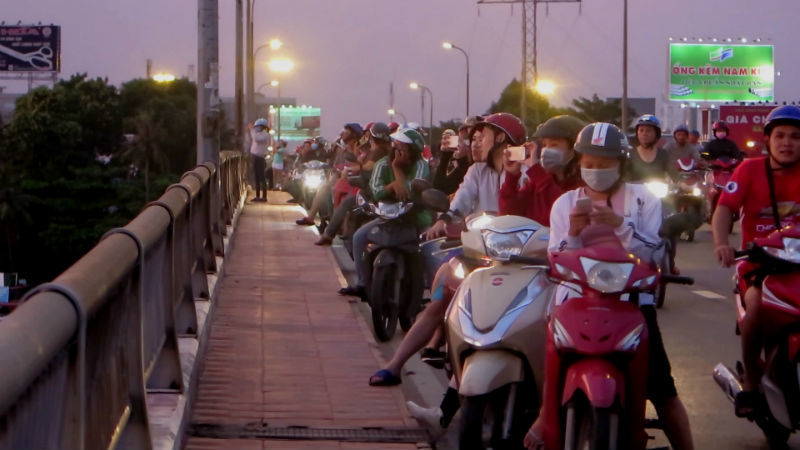 Hiện tượng hoàng hôn kỳ thú ở Sài Gòn