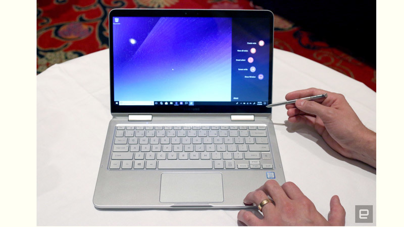 Samsung ra mắt laptop lai Galaxy Note siêu nhẹ