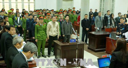Hình ảnh phiên tòa xét xử Trịnh Xuân Thanh và đồng phạm 15/1