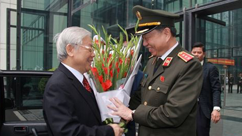 Tổng bí thư dự hội nghị Công an toàn quốc