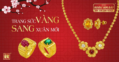 Trang sức vàng - sang Xuân mới