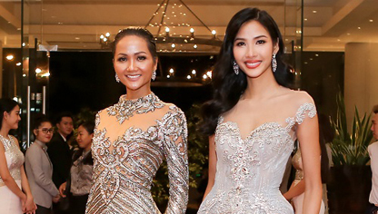 H'Hen Niê diện váy xuyên thấu đọ sắc cùng Hoàng Thùy