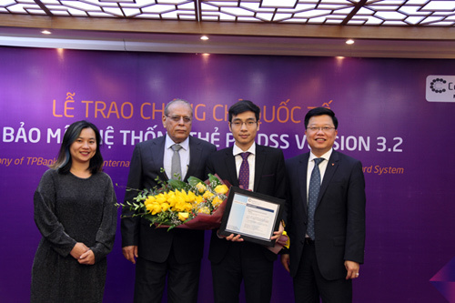TPBank nhận chứng chỉ quốc tế về an toàn thẻ