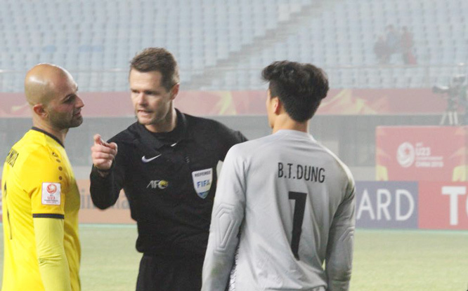 Trọng tài trận U23 Việt Nam vs Iraq là