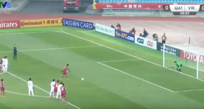 Video quả phạt đền gây nhiều tranh cãi của U23 Qatar