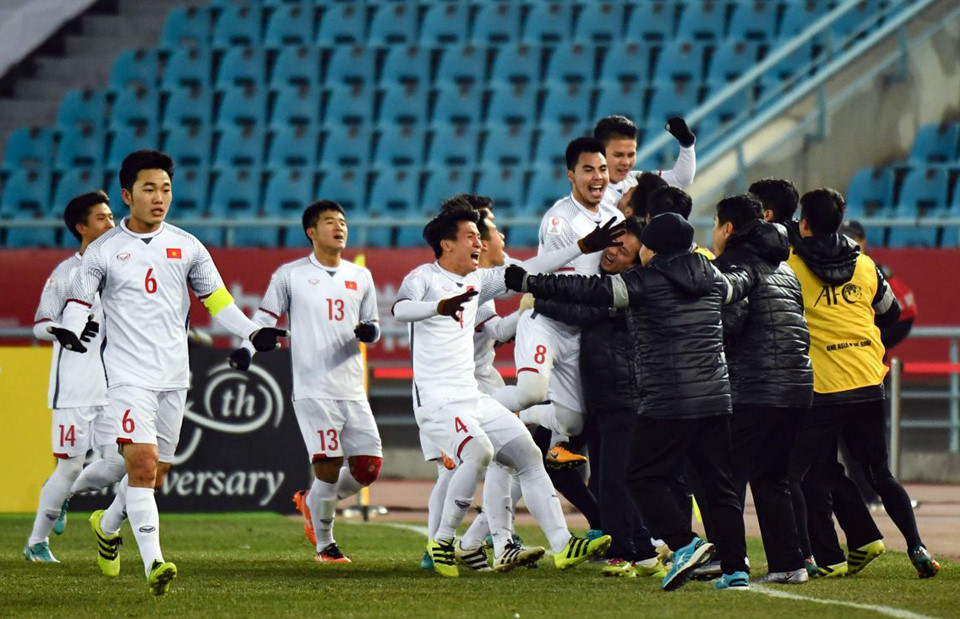 Cầu thủ U23 Việt Nam hát 