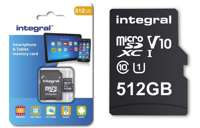 Thẻ nhớ 512 GB đầu tiên thế giới cho smartphone