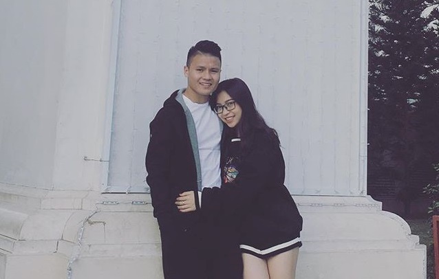 Bạn gái hot girl gửi lời chúc Quang Hải thành công ở trận chung kết