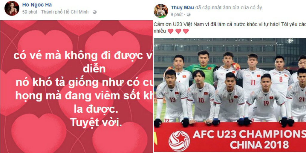 Sao Việt dậy sóng vì tuyển U23 Việt Nam