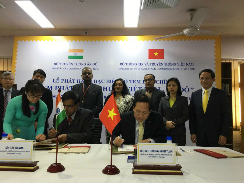 Phát hành tem chung Việt Nam - Ấn Độ