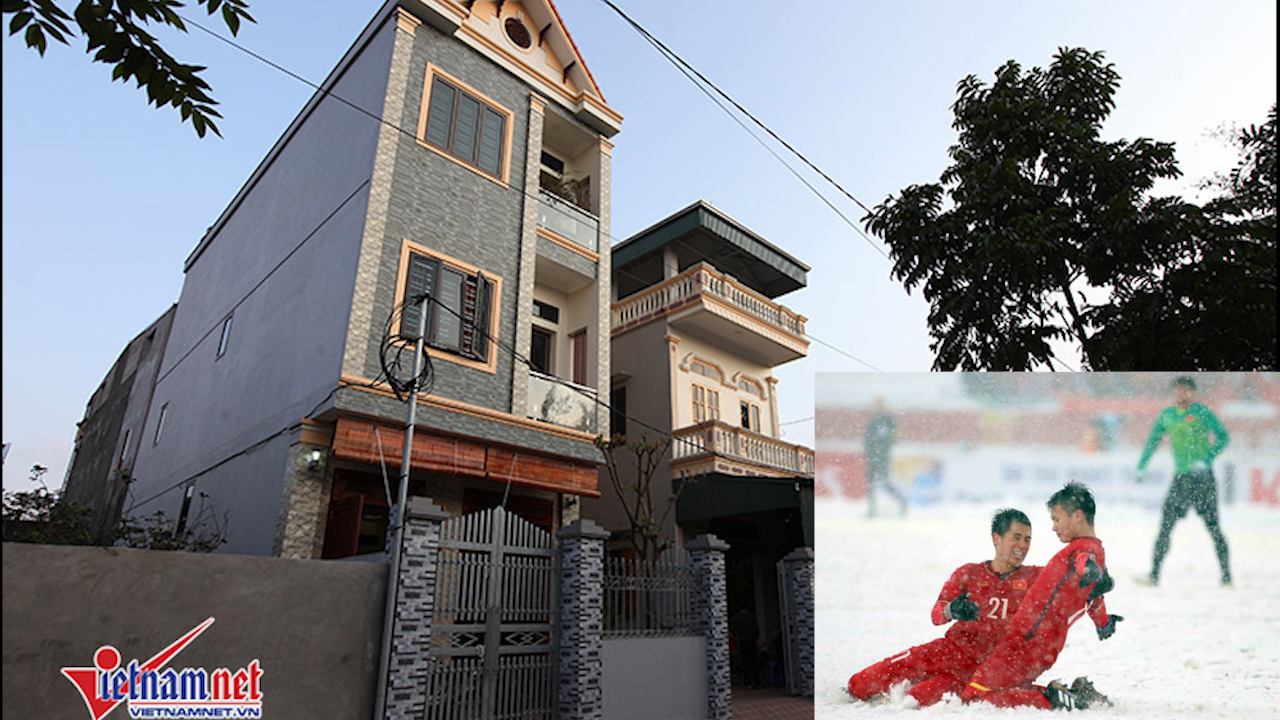 Nhà của tiền vệ Quang Hải ở ngoại thành Hà Nội