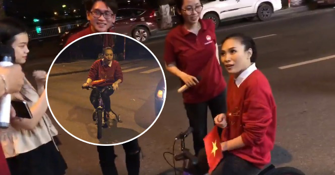Mỹ Tâm gặp tình huống bất ngờ khi đi bão bằng 'siêu xe' trên phố