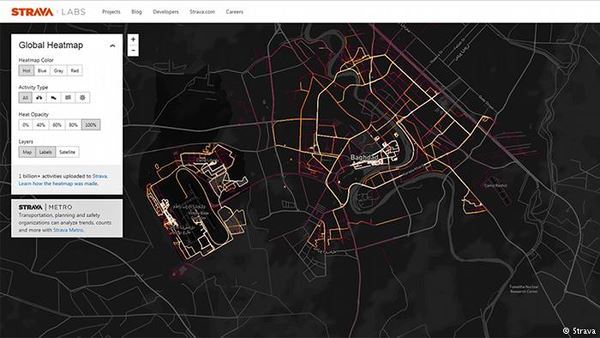 Mỹ lộ thông tin quân sự từ phần mềm Strava?