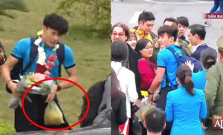 Người thân tiết lộ về quả bưởi thủ môn Tiến Dũng nhận ở sân bay