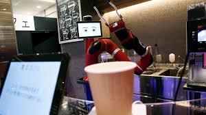 Xem robot thay nhân viên phục vụ bán cà phê tại Nhật Bản