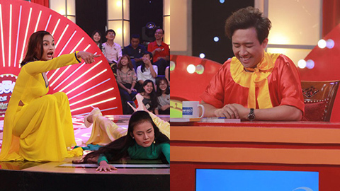 2 cô gái rao bánh pía khiến Trấn Thành không thể nhịn cười